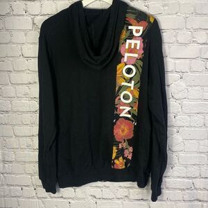 Peloton Floral Graphic Full Zip Hoodie Size Medium Unisex  A